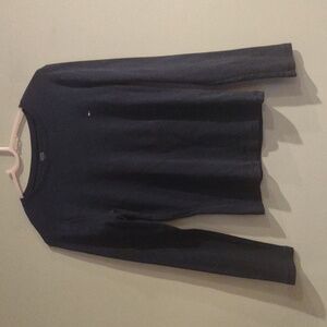 Tommy Hilfiger Womens Med Navy Blue Long Sleeve‎ Top